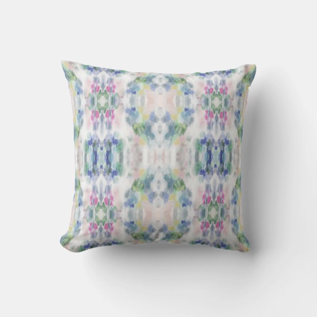 Abstract Art Throw Pillow (Front)