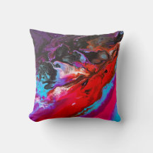 Abstract Art Throw Pillow Home Decor 