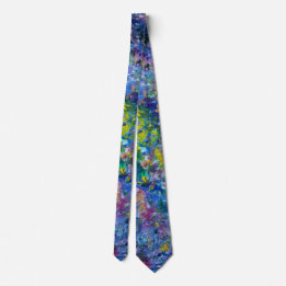 Abstract art tie