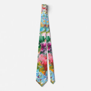 Abstract art tie