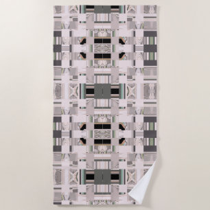 Abstract Art Tiled Beach Towel