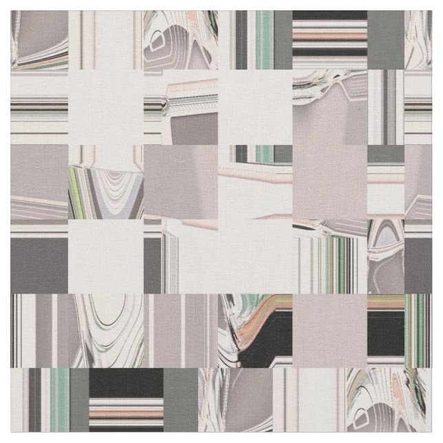 Abstract Art Tiled Fabric (Close Up)