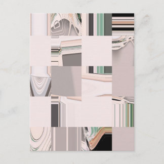 Abstract Art Tiled Postcard