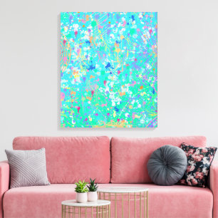 Abstract Art: Tiny Sea Creatures Canvas Print