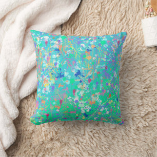 Abstract Art: Tiny Sea Creatures Cushion