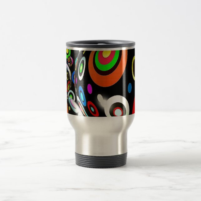 Abstract Art Travel Mug (Center)