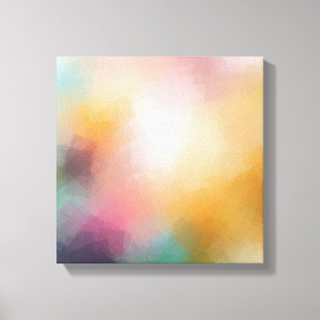Abstract Art Trendy Colourful Elegant Modern Canvas Print (Front)