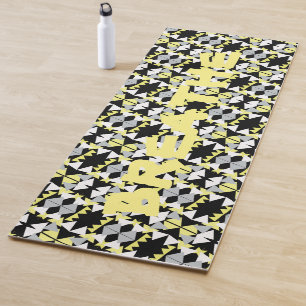 Abstract Art Triangle Pyramid Breathe Yoga Mat