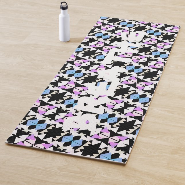 Abstract Art Triangle Pyramid Breathe Yoga Mat (In Situ)