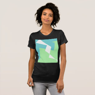 Abstract Art Turquoise Blue Green T-Shirt