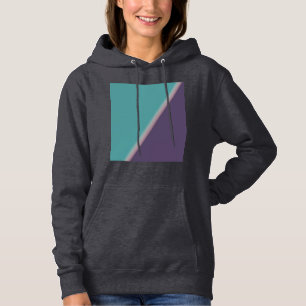Abstract Art Turquoise Purple Hoodie