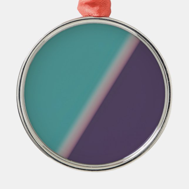 Abstract Art Turquoise Purple Metal Tree Decoration (Front)