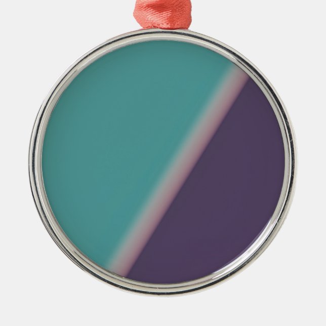 Abstract Art Turquoise Purple Metal Tree Decoration (Front)