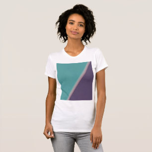 Abstract Art Turquoise Purple T-Shirt