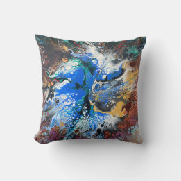 Abstract Art Unique Throw Pillow 