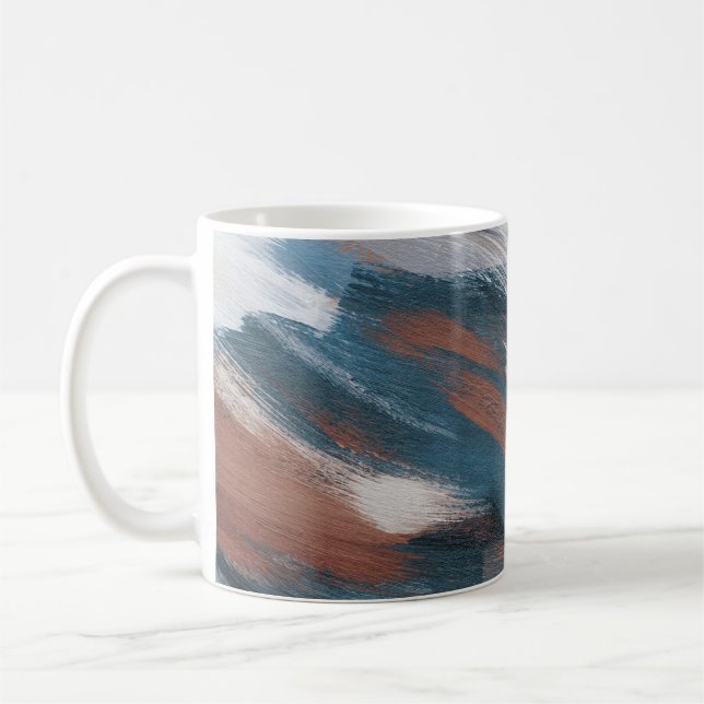 Abstract Art: Versatile Brush Strokes. Coffee Mug (Left)