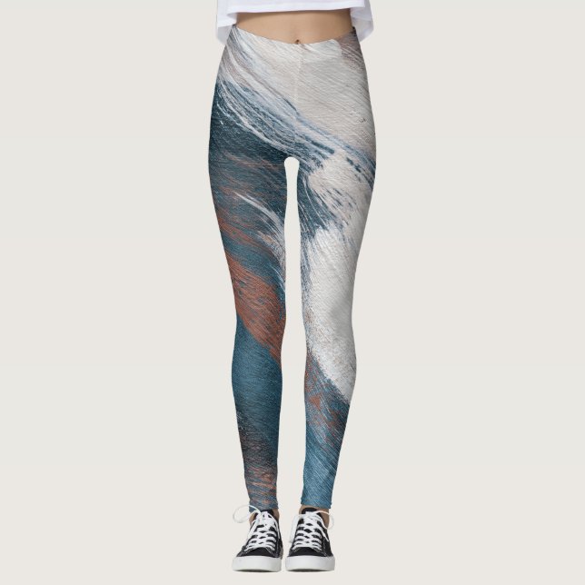 Abstract Art: Versatile Brush Strokes. Leggings (Front)