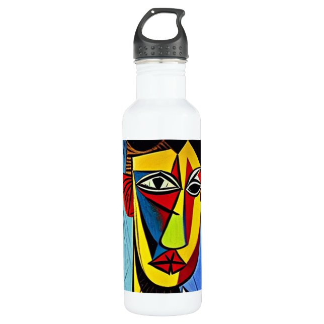Abstract Art Water Bottle (Front)