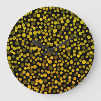 Abstract Art: Watercolor Creative Spots. Large Clock