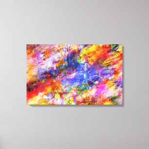 Abstract Art Watercolour Splash Design Canvas Print