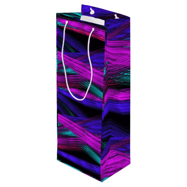 Abstract Art Wine Gift Bag (Back Angled)