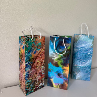 Abstract Art Wine Gift Bag
