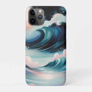 Abstract art with ocean waves Case-Mate iPhone case
