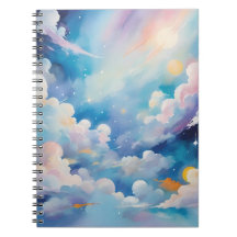 Abstract art with sky theme