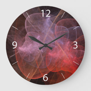 Abstract Art Wonderful Galaxy Large Clock