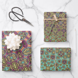 Abstract Art Wrapping Paper Sheet