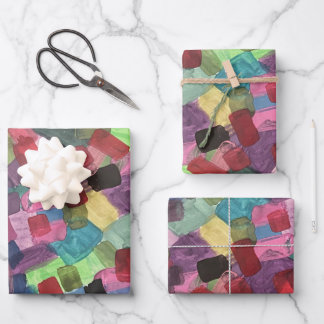 Abstract Art Wrapping Paper Sheet