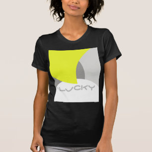 Abstract Art Yellow Grey White T-Shirt