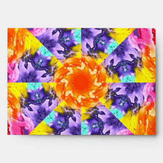 Abstract Artist Colourful Paint Kaleidoscope Envelope
