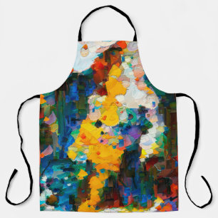 Abstract artistic background. Warm vibrant texture Apron