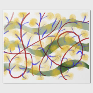 Abstract Artistic Flow Pattern Wrapping Paper