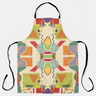 Abstract artistic geometric seamless pattern. Colo Apron
