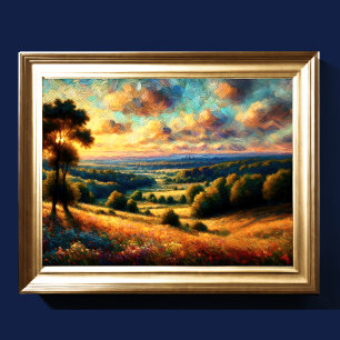 Abstract Artistic Landscape III Poster