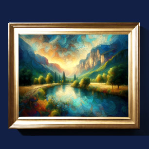 Abstract Artistic Landscape Poster