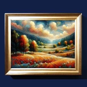Abstract Artistic Landscape Poster
