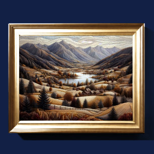 Abstract Artistic Landscape VI Poster
