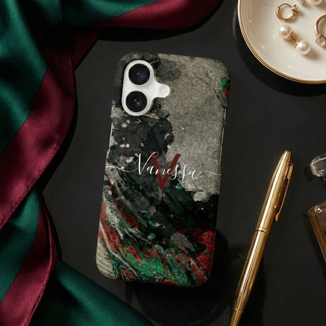 Abstract Artistic Modern Glam Faux Gold Glittery (Creator Uploaded)