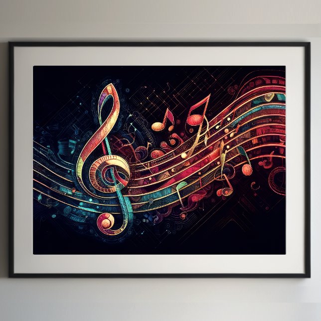 Abstract Artistic Music Theme II Poster (Creator Uploaded)