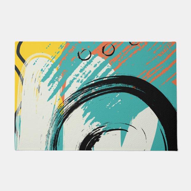 Abstract artistic pattern #illustration #abstract doormat (Front)