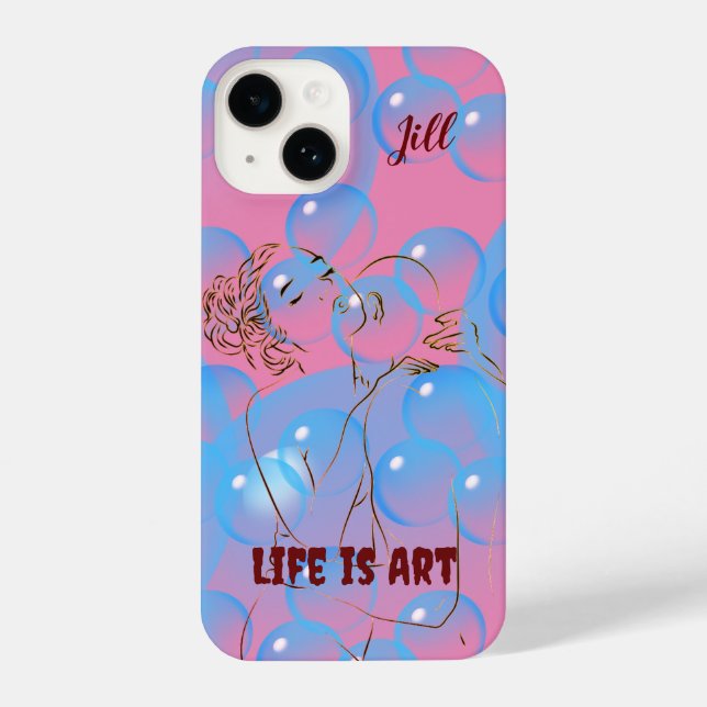 Abstract Artsy Love iPhone  Case (Back)