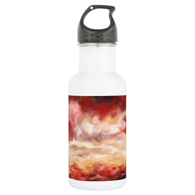 Abstract Artwork 532 Ml Water Bottle (Front)