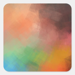 Abstract Artwork Blank Modern Template Elegant Square Sticker