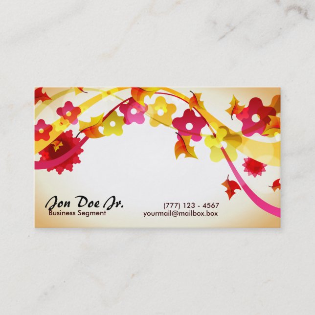 Abstract artwork business card (Front)