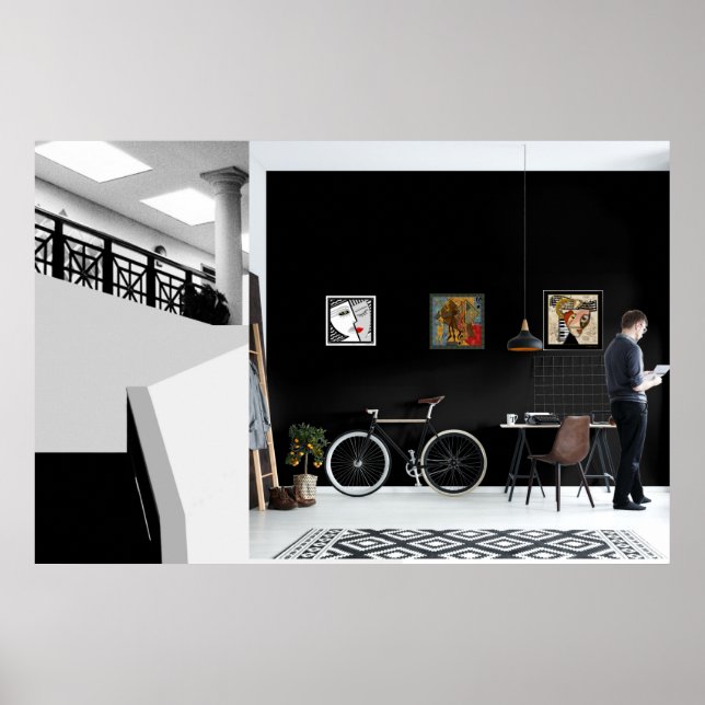 Abstract Artwork by Leslie Sigal Javorek  Poster (Front)