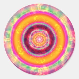 Abstract Artwork Classic Round Sticker
