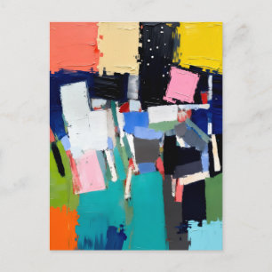 Abstract Artwork Composition Postcard